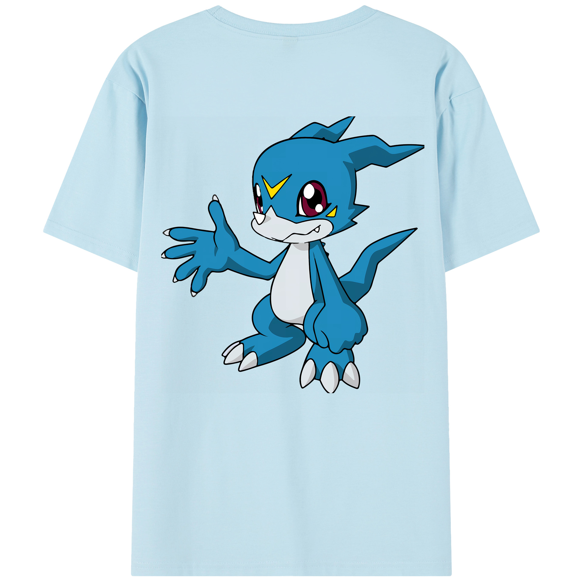 （画像用） Digimon デジタルモンスター/デジモン 綿100％半袖Tシャツ（背面プリント）